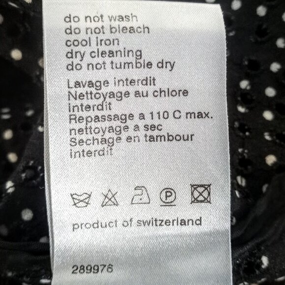 Akris Punto Polka Dot Eyelet Short Sleeve Cotton Blazer - Picture 7 of 7